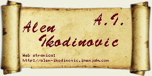 Alen Ikodinović vizit kartica